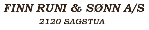 Finn Runi & Sønn A/S Logo - til forsiden